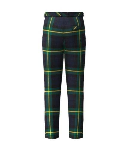 Handmade Gordon Tartan Trouser Back