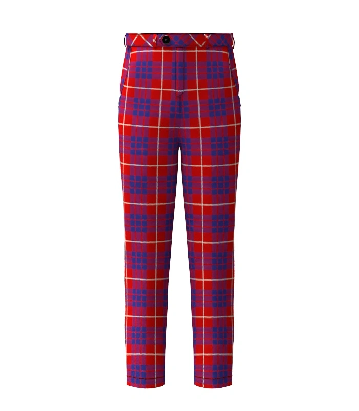 Handmade Hamilton Tartan Trouser Front Handmade Hamilton Tartan Trouser Front