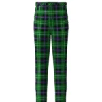 Handmade Hibs Tartan Trouser Front