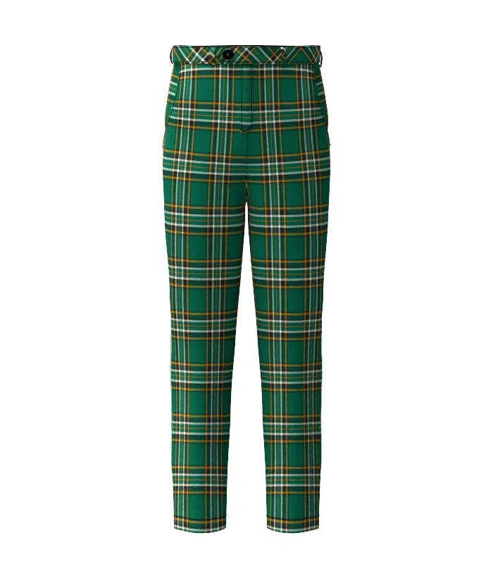 Handmade Irish Tartan Trouser Front