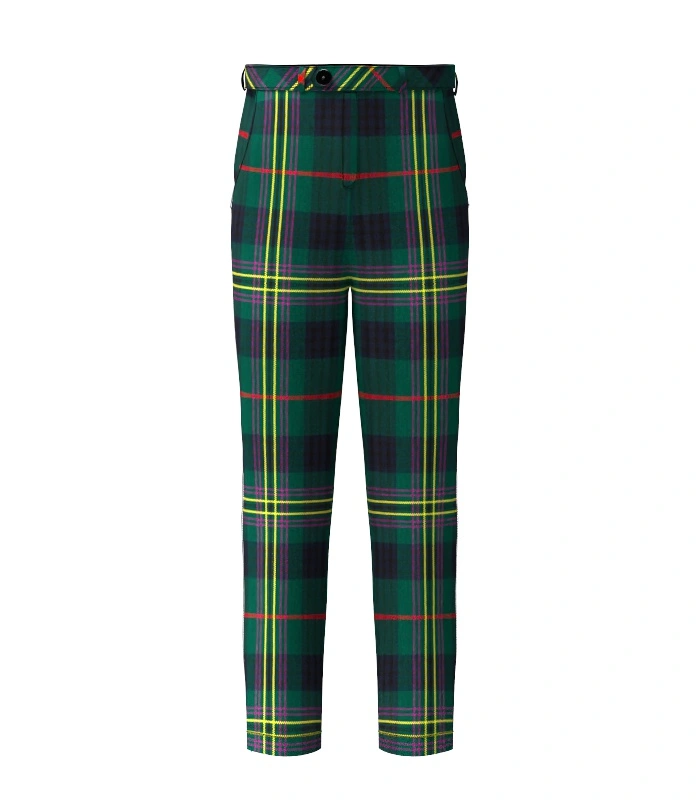 Handmade Kennedy Tartan Trouser Front Handmade Kennedy Tartan Trouser Front