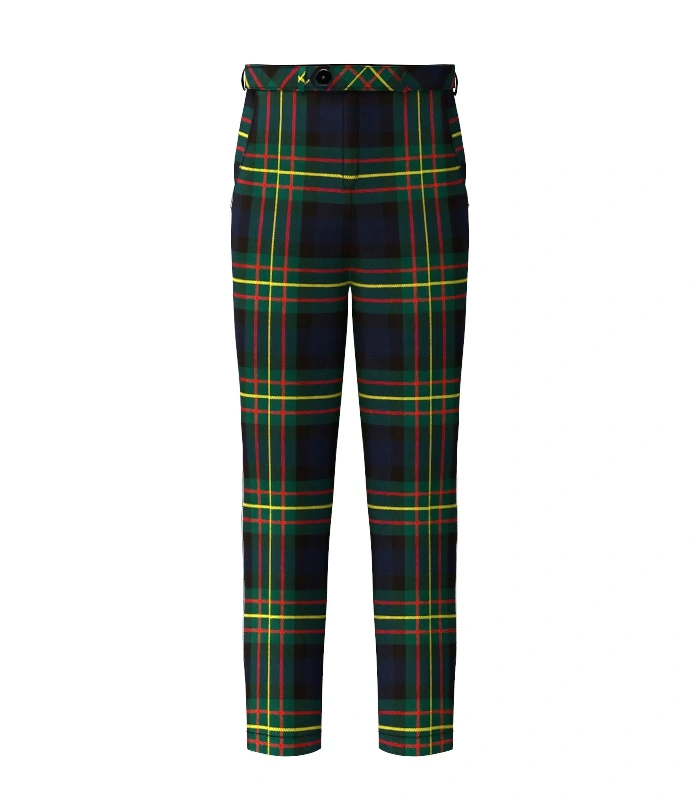 Handmade Maclaren Tartan Trouser Front Handmade Maclaren Tartan Trouser Front