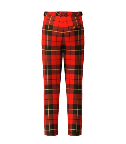 Handmade Wallace Tartan Trouser Back