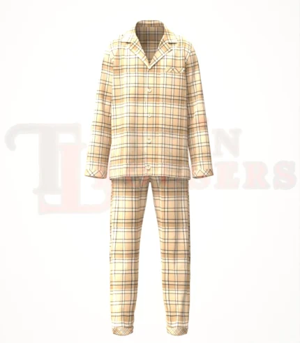 Beige Tartan Front
