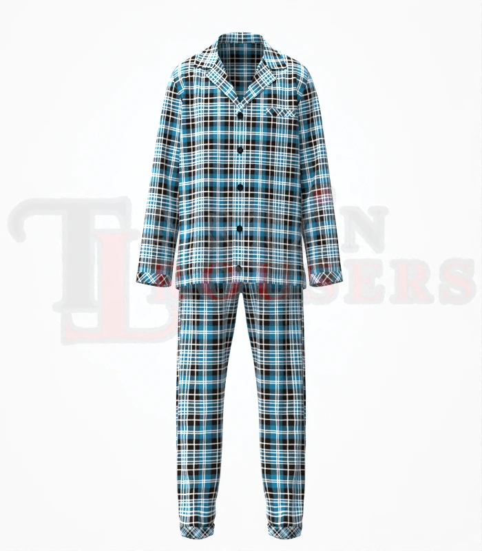Clark Tartan Pyjamas Set Front Clark Tartan Pyjamas Set Front