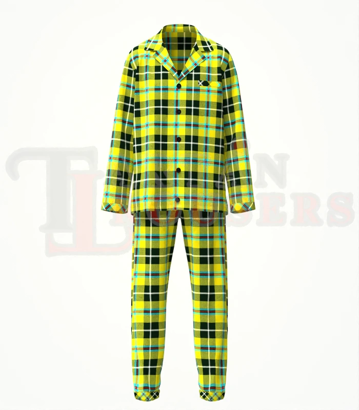 Cornish Tartan Pyjamas Set Front Cornish Tartan Pyjamas Set Front