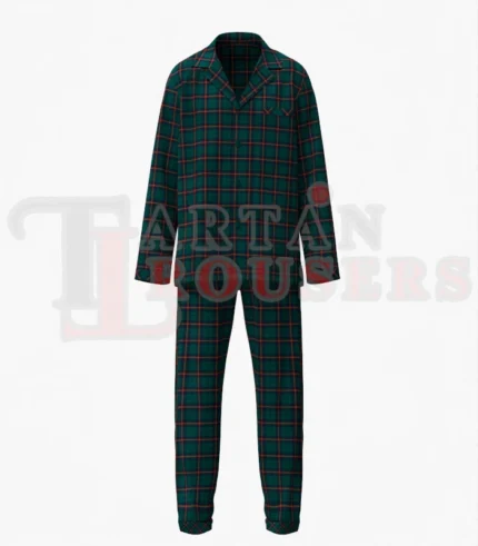 Grey Spirit Tartan Pyjamas Set
