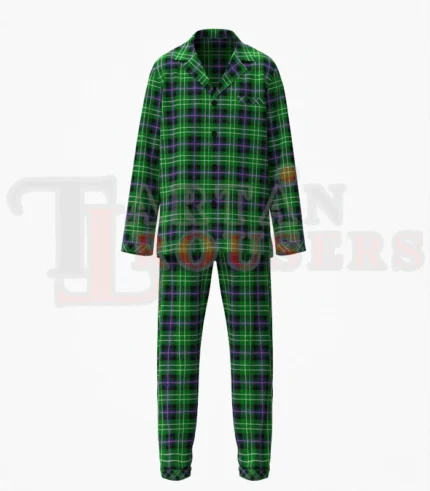 Hibs Tartan Pyjamas Set Front
