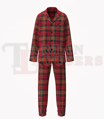 Macdonald Clan Tartan Pyjamas Set Front