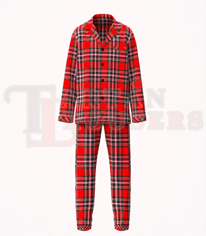 Macfarlane Tartan Pyjamas Set Front Macfarlane Tartan Pyjamas Set Front