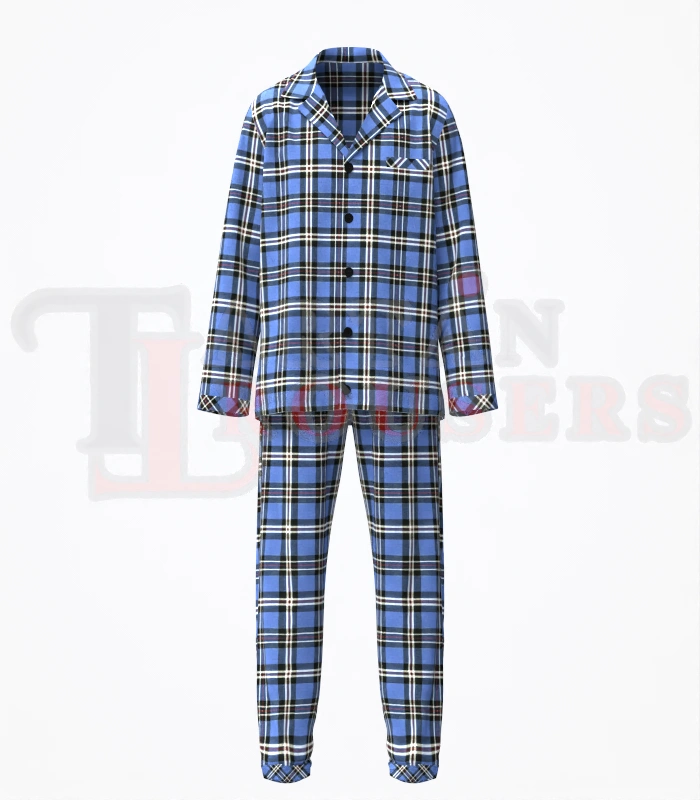 Rangers Tartan Pyjamas Set Front Rangers Tartan Pyjamas Set Front