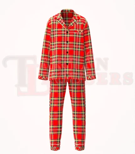 Royal Stewart Tartan Pyjamas Set Front
