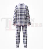 Ailsa Royal Blue Tartan Pyjamas Set - Image 2