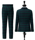 Black Watch Tartan Suit Back