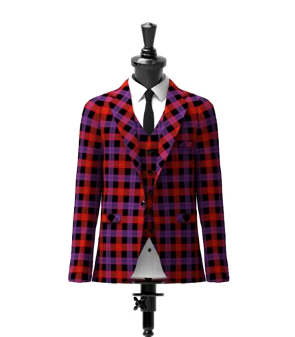 Brown Tartan Jacket Front