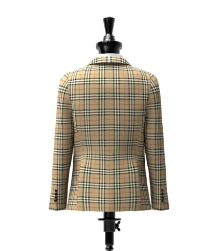 Burberry Tartan Jacket Back