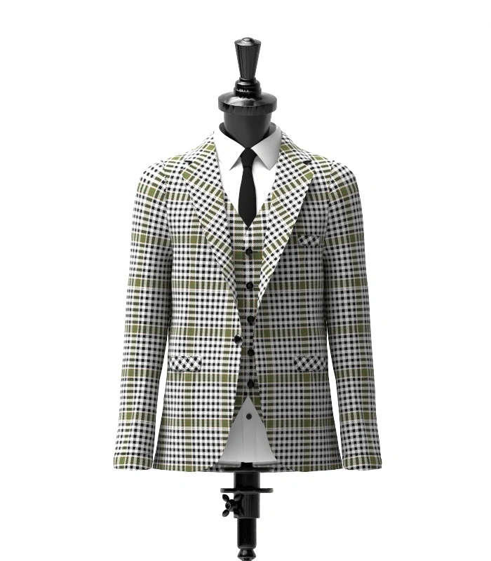 Burns Tartan Jacket Front Burns Tartan Jacket Front