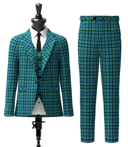 Campbell Tartan Suit Front