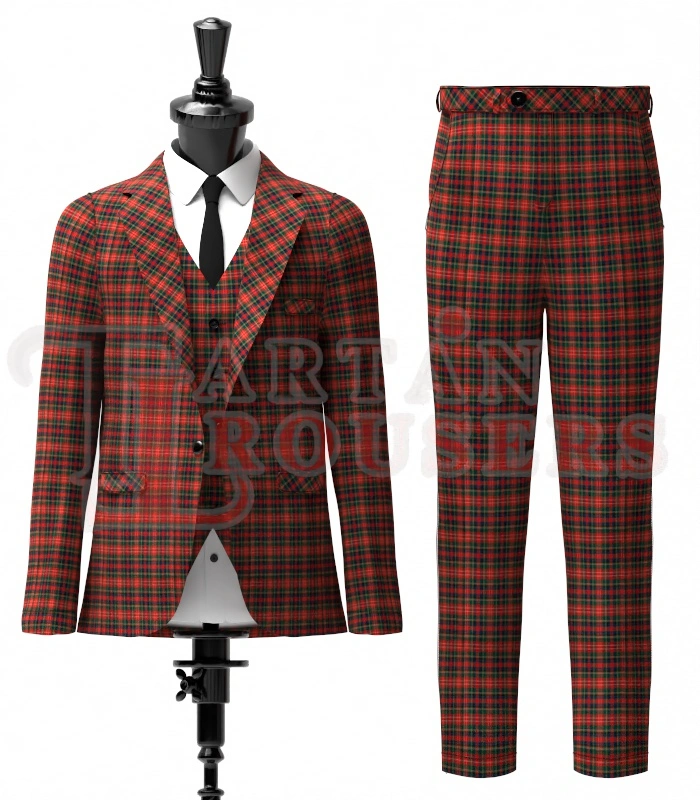 Christie Tartan Suit Front Christie Tartan Suit Front
