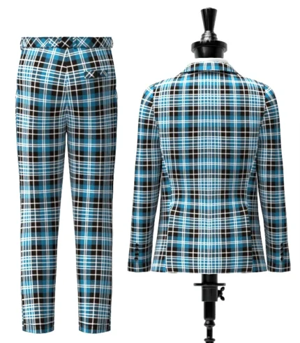 Clark Tartan Suit Back