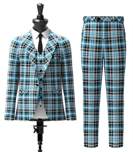 Clark Tartan Suit Front