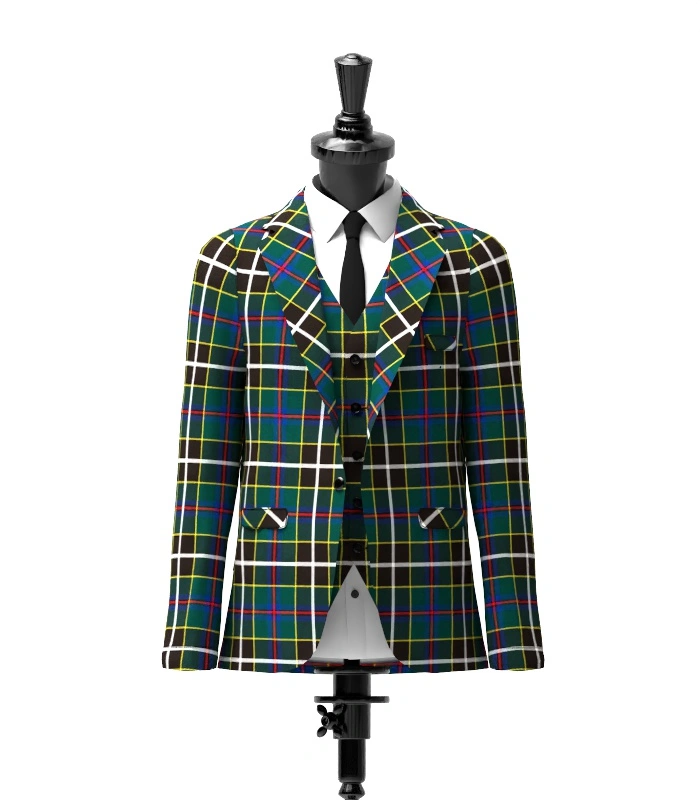 Cornish Hunting Tartan Jacket Front Cornish Hunting Tartan Jacket Front