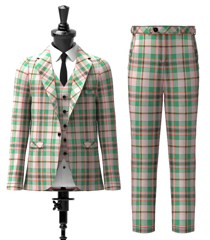 Craig Tartan Suit Front Craig Tartan Suit Front