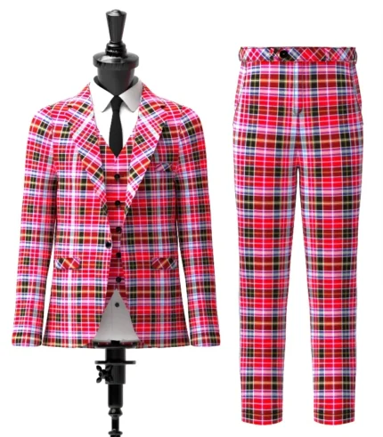 Custom Made Aberdeen Tartan Suit Front