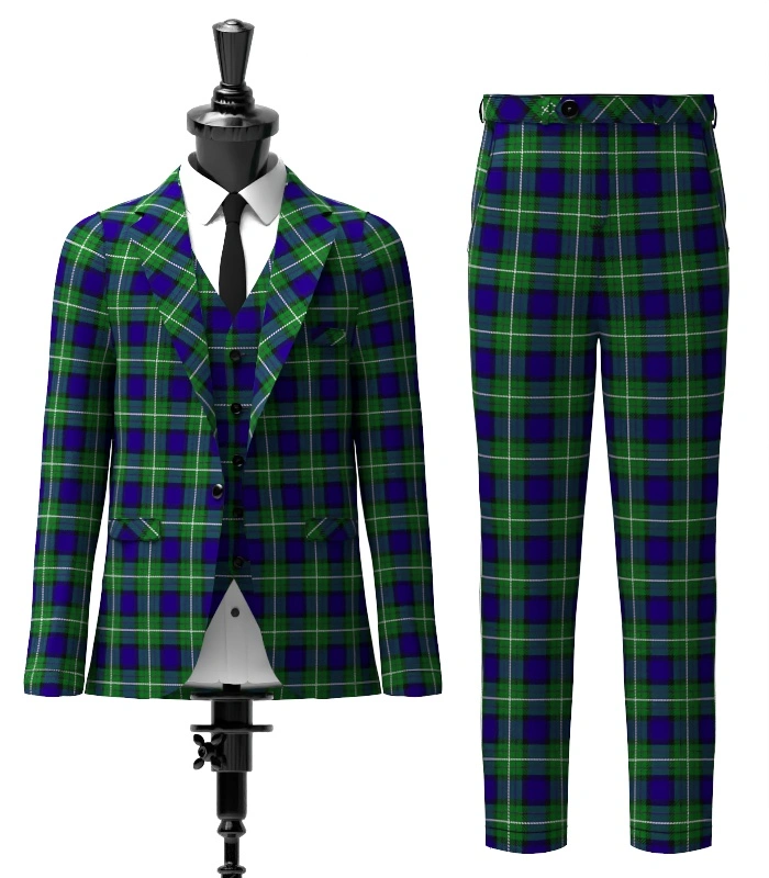 Custom Made Alexander Tartan Suit Front Custom Made Alexander Tartan Suit Front