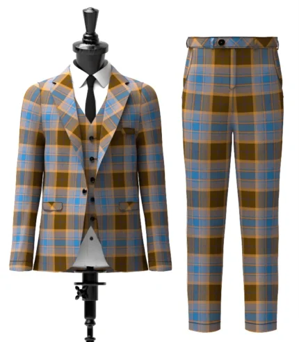Custom Made Allan Tartan Suit Front