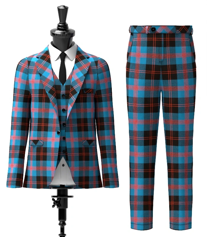 Custom Made Angus Tartan Suit Front Custom Made Angus Tartan Suit Front