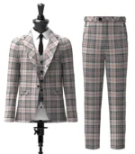 Custom Made Balmoral Tartan Suit Front