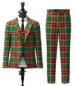 Custom Made Baxter Tartan Suit Front