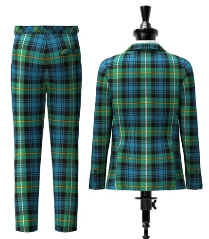 Custom Made Campbell of Argyll Tartan Suit Back