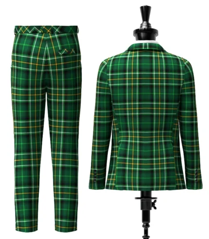 Custom Made Celtic Tartan Suit Back