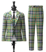 Custom Made Cochrane Tartan Suit Front