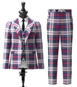 Custom Made Cooper Tartan Suit Front