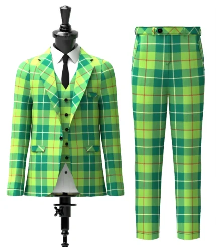 Custom Made Galloway Hunting Tartan Suit Front