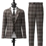 Custom Made Highland Granite Tartan Suit Front