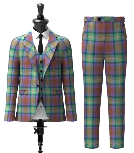 Custom Made Isle of Skye Tartan Suit Front