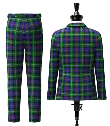 Custom Made Loch Carron Tartan Suit Back