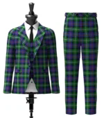 Custom Made Loch Carron Tartan Suit Front