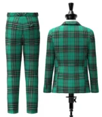Custom Made Maclean Tartan Suit Back