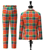 Custom Made Macnaughton Tartan Suit Back