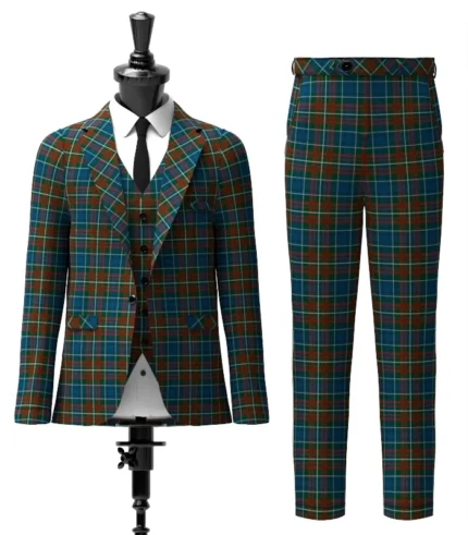 Custom Made Mcconnell Tartan Suit Front