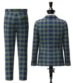 Custom Made Mclaren Tartan Suit Back
