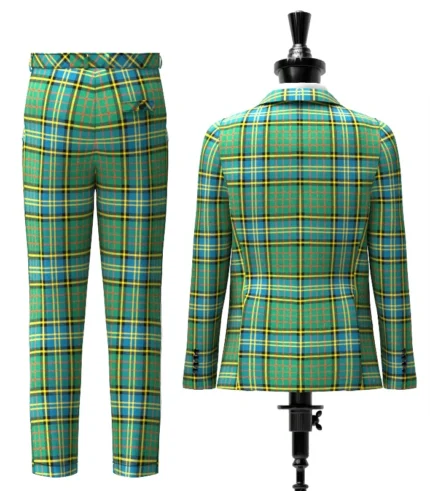 Custom Made Mcmillan Hunting Tartan Suit Back