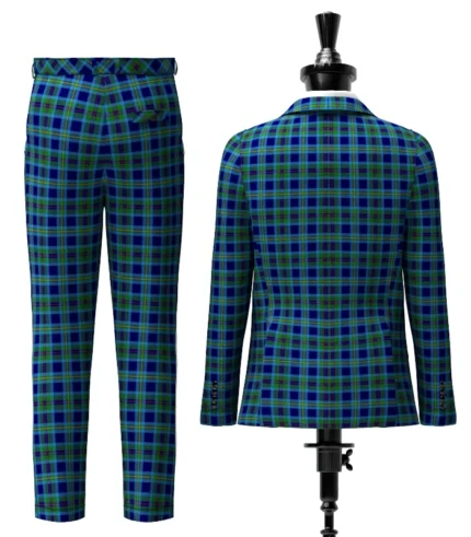 Custom Made Miller Tartan Suit Back