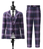 Custom Made Scotland Forever Tartan Suit Front