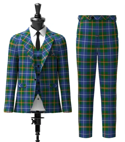 Custom Made Turnbull Hunting Tartan Suit Front